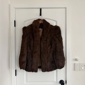 Secondhand Brown Genuine Fur Coat